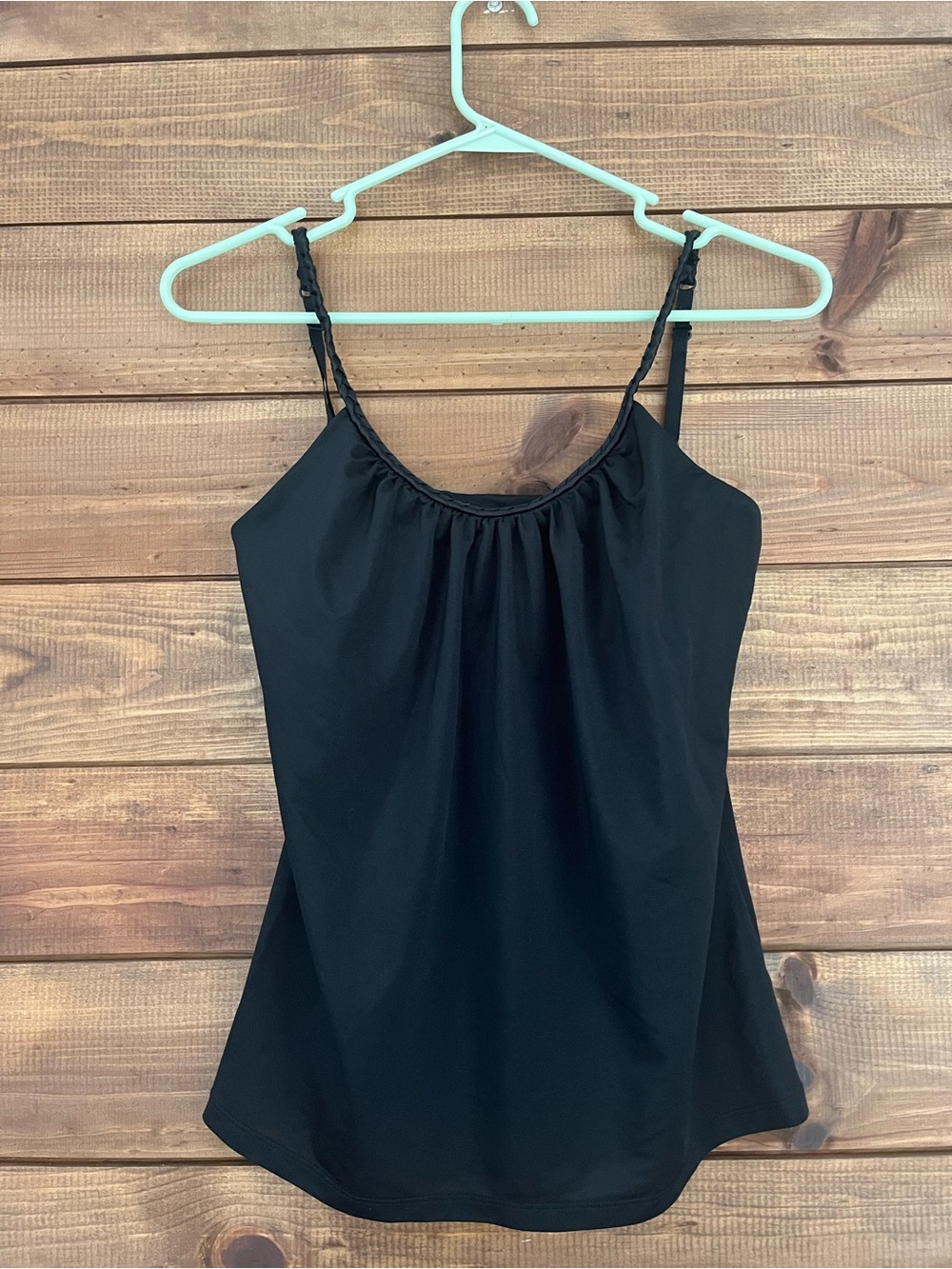New York & Company Camisole w/ Braided Straps, Flowy Gather, Built in Size Small